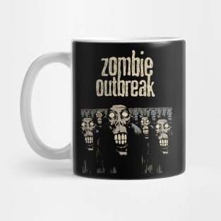 Zombie Outbreak Abstract Illustration Mug